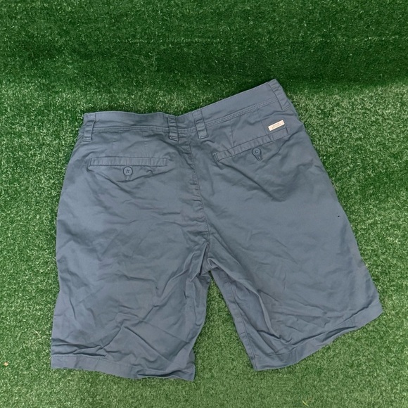 Armani Exchange Blue Flat Front Shorts - Picture 2 of 6
